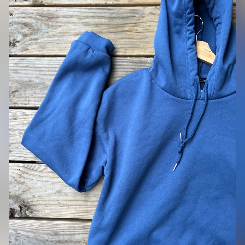 SHEIN drawstring pullover long sleeve large blue hoodie - Women’s - Picture 6 of 12